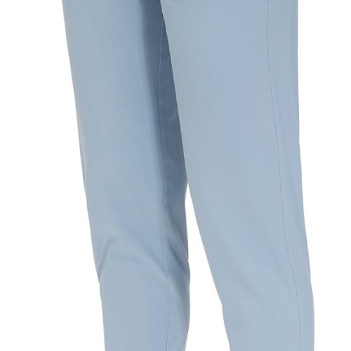 Women Lightweight Cuffed Yoga Pants – Light Blue