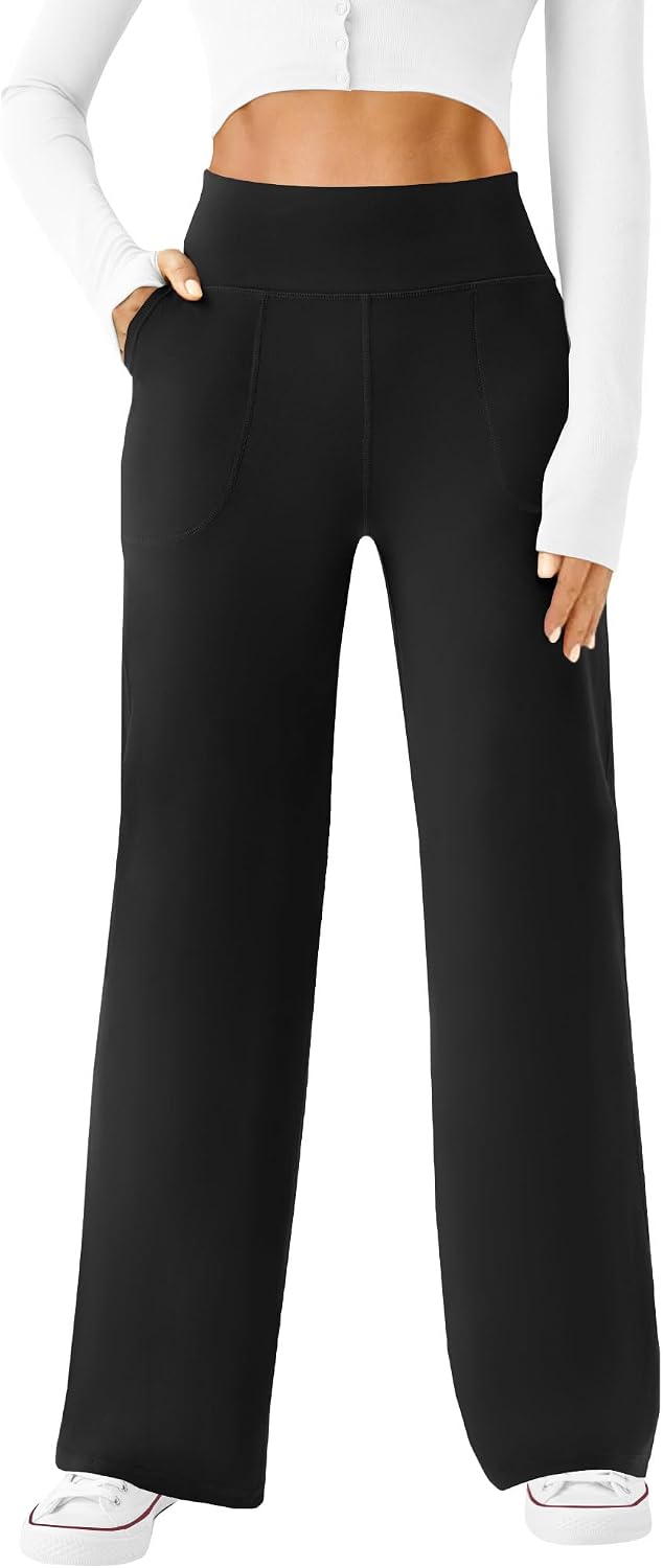 Women High Waisted Wide Leg Yoga Pants