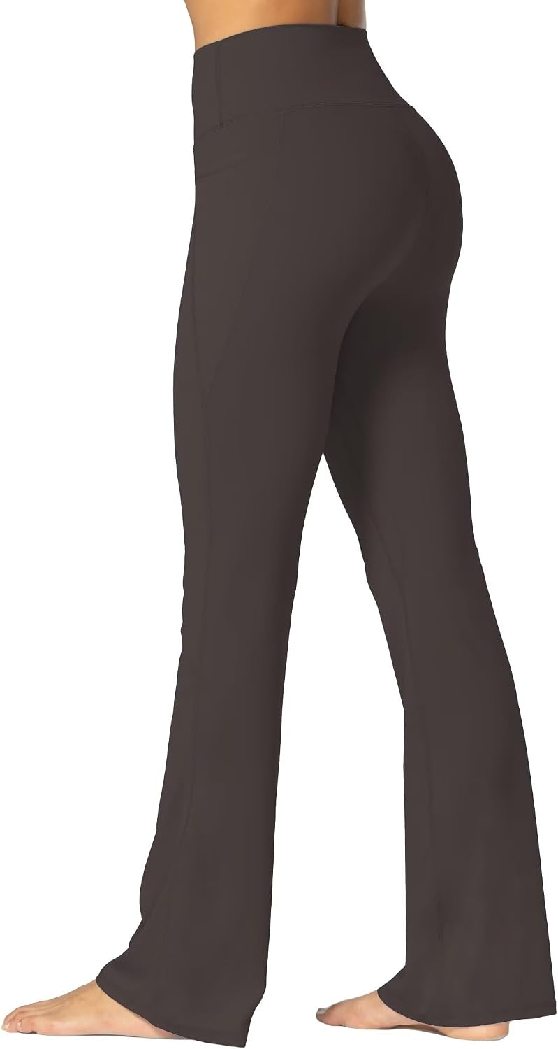 Women High Waisted Mini Flare Yoga Leggings