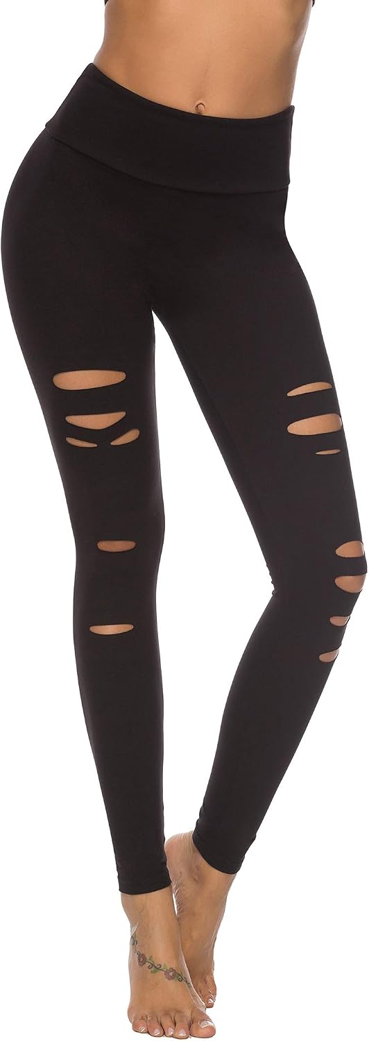 Women High Waisted Cut Out Yoga Pants