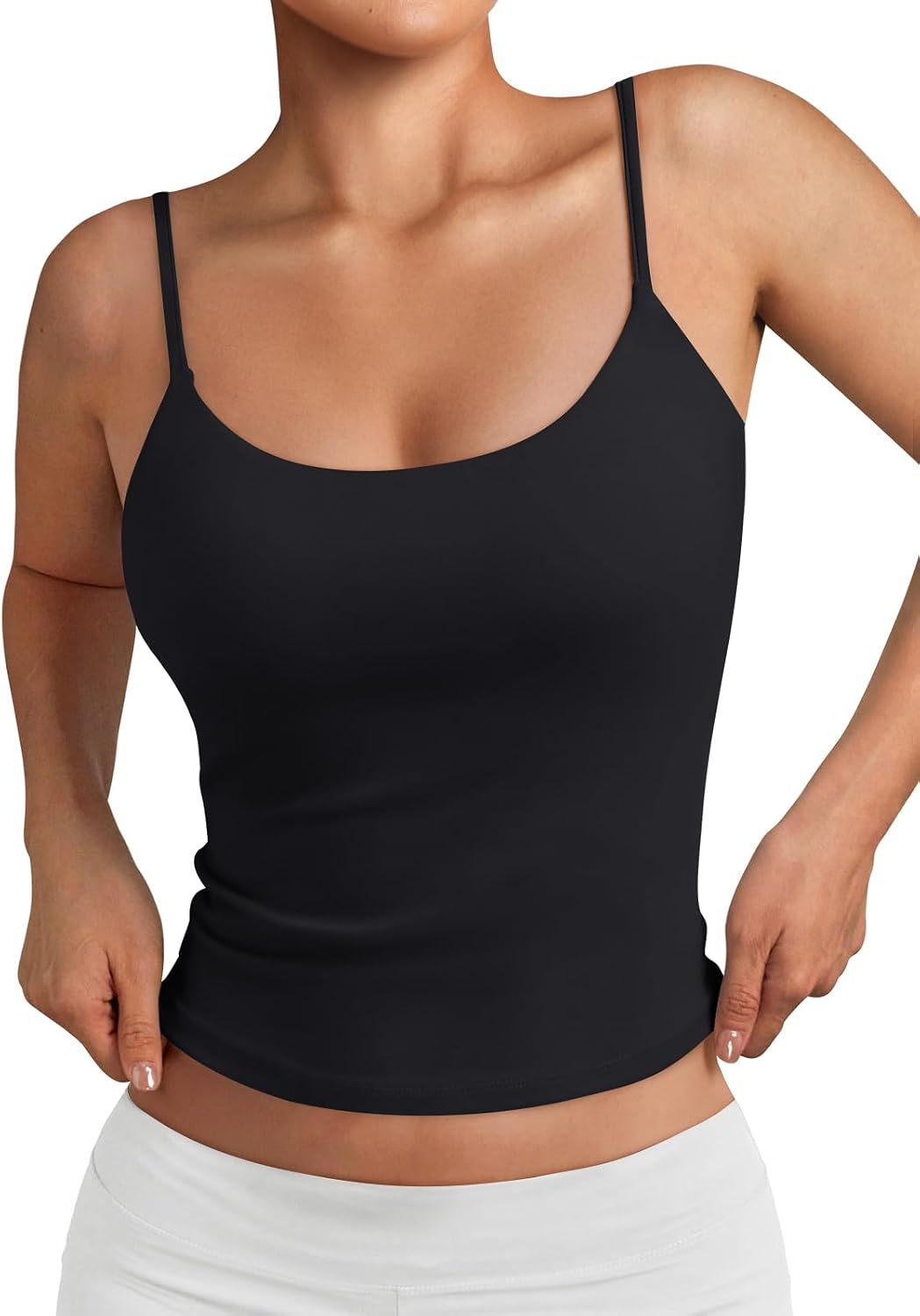Double Lined Scoop Neck Yoga Tank Top