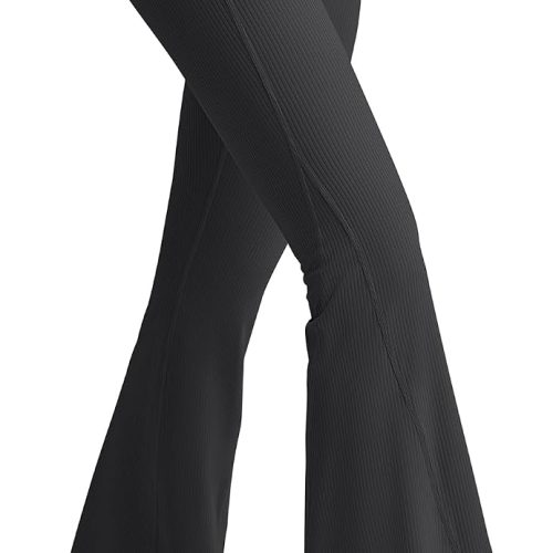 Women Ribbed Flare Yoga Pants