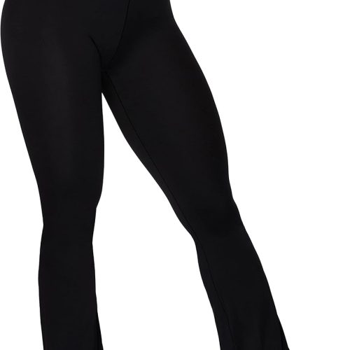 Women Criss Cross Waist Flare Yoga Pants