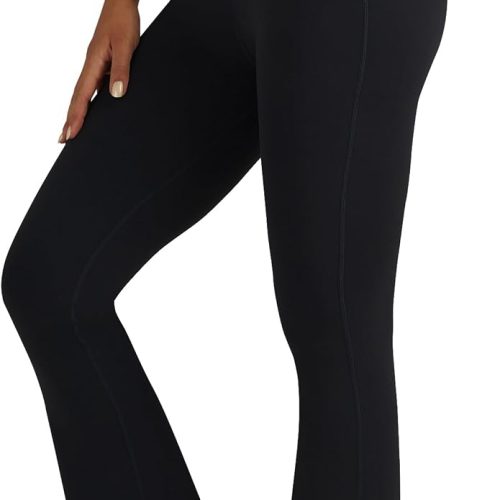 Women High Waisted Criss Cross Flare Yoga Pants