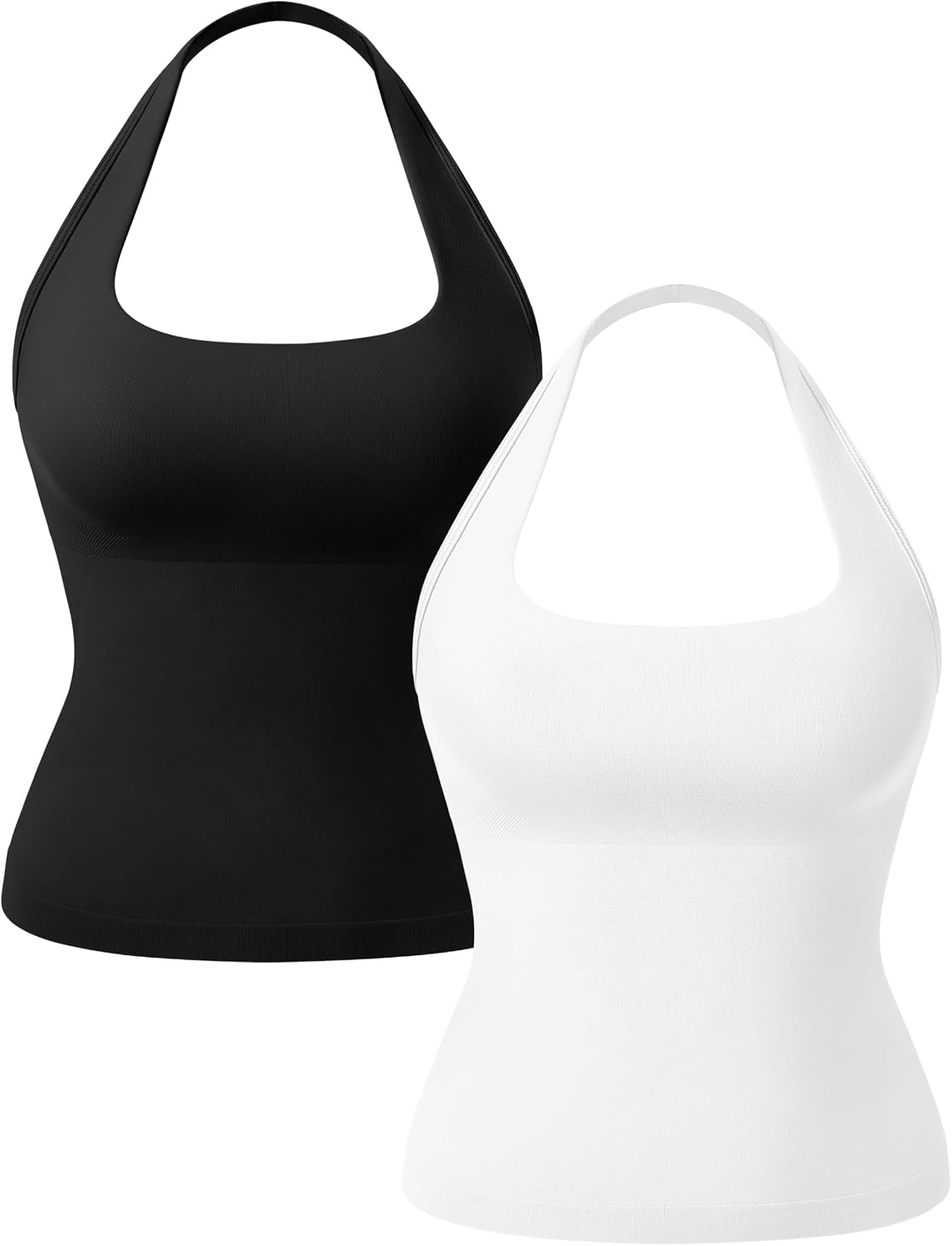 Built In Bra Yoga Tank Top with Double Straps