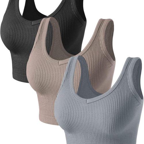 Breathable Quick Dry Yoga Crop Tank Top