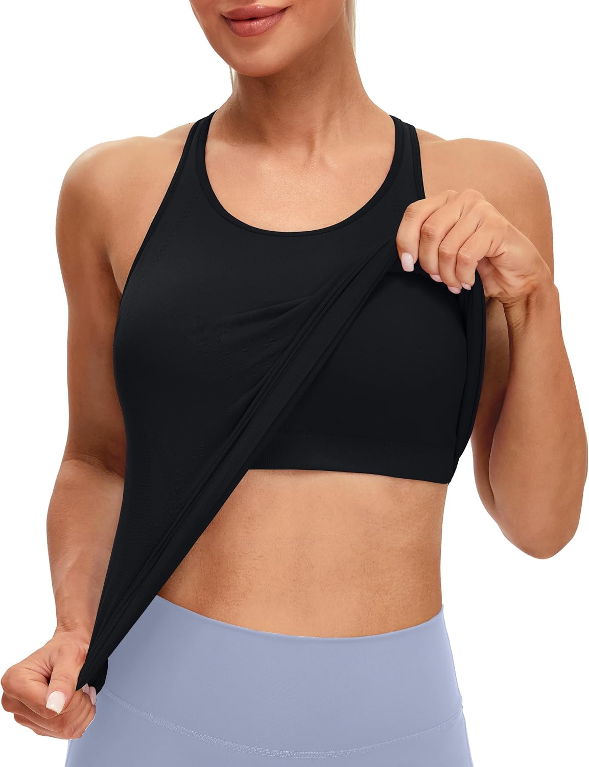 Cloud Soft Seamless Yoga Tank Top with Shelf Bra