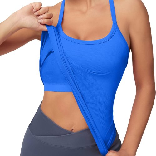 Seamless Waist Length Yoga Tank Top with Y Back