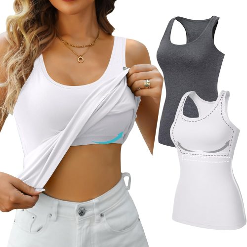 Seamless Crew Neck Yoga Tank Top with Mesh Details