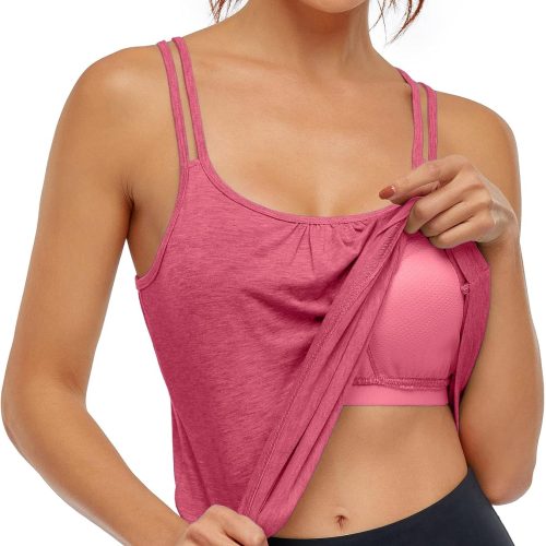 Sweetheart Neck Racerback Yoga Tank Top